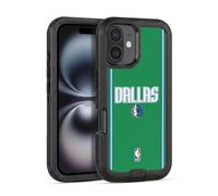 Head Case Designs Officially Licensed NBA Green Design Dallas Mavericks Logo Ultra-Armoured Shockproof Case [Military Grade Protection] Compatible With Apple iPhone 16