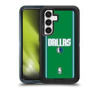 Head Case Designs Officially Licensed NBA Green Design Dallas Mavericks Logo Ultra-Armoured Shockproof Case [Military Grade Protection] Compatible With Samsung Galaxy S24 5G