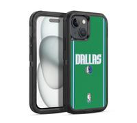 Head Case Designs Officially Licensed NBA Green Design Dallas Mavericks Logo Ultra-Armoured Shockproof Case [Military Grade Protection] Compatible With Apple iPhone 15