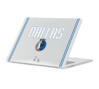 Head Case Designs Officially Licensed NBA Green Design Text Dallas Mavericks Logo Clear Glitter Hard Crystal Armour Laptop Case compatible with MacBook Air 13.6" A2681/A3113/A3240 2022/2024/2025