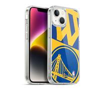 Head Case Designs Officially Licensed NBA Half Oversized Golden State Warriors Gel Case [Military Grade Protection] Compatible With Apple iPhone 14
