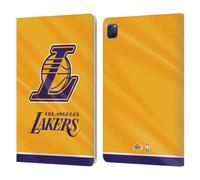 Head Case Designs Officially Licensed NBA Horizontal Banner Los Angeles Lakers Leather Wallet Case Compatible With Apple iPad Pro 11 2020/2021 / 2022