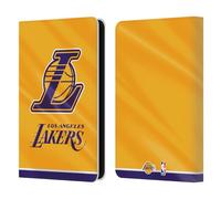 Head Case Designs Officially Licensed NBA Horizontal Banner Los Angeles Lakers Leather Wallet Case Compatible With Kindle Paperwhite 5 (2021)