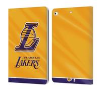 Head Case Designs Officially Licensed NBA Horizontal Banner Los Angeles Lakers Leather Wallet Case Compatible With Apple iPad 9.7 2017 / iPad 9.7 2018
