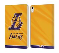 Head Case Designs Officially Licensed NBA Horizontal Banner Los Angeles Lakers Leather Wallet Case Compatible With Apple iPad 10.9 2022/2025