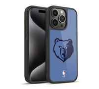 Head Case Designs Officially Licensed NBA Light Blue Memphis Grizzlies Logo Gel Armour Case [Military Grade Protection] Compatible With Apple iPhone 15 Pro