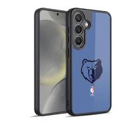 Head Case Designs Officially Licensed NBA Light Blue Memphis Grizzlies Logo Gel Armour Case [Military Grade Protection] Compatible With Samsung Galaxy S24 5G