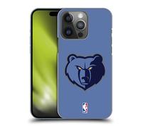 Head Case Designs Officially Licensed NBA Light Blue Memphis Grizzlies Logo Hard Back Case Compatible With Apple iPhone 14 Pro