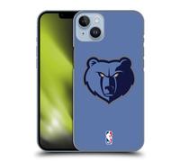 Head Case Designs Officially Licensed NBA Light Blue Memphis Grizzlies Logo Hard Back Case Compatible With Apple iPhone 14 Plus