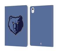 Head Case Designs Officially Licensed NBA Light Blue Memphis Grizzlies Logo Leather Wallet Case Compatible With Apple iPad Air 11 2020/2022/2024/2025