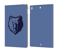 Head Case Designs Officially Licensed NBA Light Blue Memphis Grizzlies Logo Leather Wallet Case Compatible With Apple iPad 10.2 2019/2020/2021