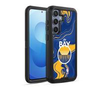 Head Case Designs Officially Licensed NBA Marble Agates Golden State Warriors Ultra-Armoured Shockproof Case [Military Grade Protection] Compatible With Samsung Galaxy S25