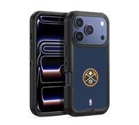 Head Case Designs Officially Licensed NBA Midnight Blue Denver Nuggets Logo Ultra-Armoured Shockproof Case [Military Grade Protection] Compatible With Apple iPhone 17 Pro Max