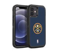 Head Case Designs Officially Licensed NBA Midnight Blue Denver Nuggets Logo Ultra-Armoured Shockproof Case [Military Grade Protection] Compatible With Apple iPhone 12 / iPhone 12 Pro