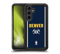 Head Case Designs Officially Licensed NBA Midnight Blue Design Denver Nuggets Logo Ultra-Armoured Shockproof Case [Military Grade Protection] Compatible With Samsung Galaxy S24+ 5G