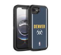 Head Case Designs Officially Licensed NBA Midnight Blue Design Denver Nuggets Logo Ultra-Armoured Shockproof Case [Military Grade Protection] Compatible With Apple iPhone 16e / iPhone 17e