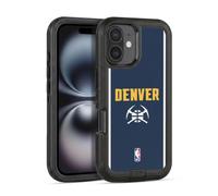 Head Case Designs Officially Licensed NBA Midnight Blue Design Denver Nuggets Logo Ultra-Armoured Shockproof Case [Military Grade Protection] Compatible With Apple iPhone 16