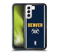 Head Case Designs Officially Licensed NBA Midnight Blue Design Denver Nuggets Logo Ultra-Armoured Shockproof Case [Military Grade Protection] Compatible With Samsung Galaxy S21 5G