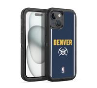 Head Case Designs Officially Licensed NBA Midnight Blue Design Denver Nuggets Logo Ultra-Armoured Shockproof Case [Military Grade Protection] Compatible With Apple iPhone 15