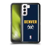Head Case Designs Officially Licensed NBA Midnight Blue Design Denver Nuggets Logo Ultra-Armoured Shockproof Case [Military Grade Protection] Compatible With Samsung Galaxy S21+ 5G