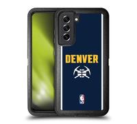 Head Case Designs Officially Licensed NBA Midnight Blue Design Denver Nuggets Logo Ultra-Armoured Shockproof Case [Military Grade Protection] Compatible With Samsung Galaxy S21 FE 5G