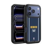 Head Case Designs Officially Licensed NBA Midnight Blue Design Denver Nuggets Logo Ultra-Armoured Shockproof Case [Military Grade Protection] Compatible With Apple iPhone 17 Pro