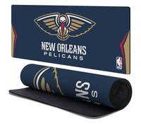 Head Case Designs Officially Licensed NBA Navy Blue Design New Orleans Pelicans Logo 37.4 x 15.75 x 0.16 inches (900 x 400 mm) - XL Gaming Office Desk PC Keyboard Mouse Mat Pad