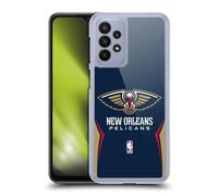 Head Case Designs Officially Licensed NBA Navy Blue Design New Orleans Pelicans Logo Hard Back Case Compatible With Samsung Galaxy A23 / 5G (2022)