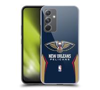 Head Case Designs Officially Licensed NBA Navy Blue Design New Orleans Pelicans Logo Hard Back Case Compatible With Samsung Galaxy A54 5G
