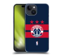 Head Case Designs Officially Licensed NBA Navy Blue Design Washington Wizards Logo Hard Back Case Compatible With Apple iPhone 15