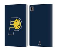 Head Case Designs Officially Licensed NBA Navy Blue Indiana Pacers Logo Leather Wallet Case Compatible With Apple iPad Pro 11 M4/M5 2024/2025