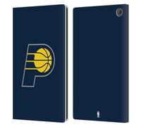 Head Case Designs Officially Licensed NBA Navy Blue Indiana Pacers Logo Leather Wallet Case Compatible With Amazon Fire Max 11 2023