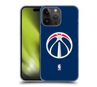 Head Case Designs Officially Licensed NBA Navy Blue Washington Wizards Logo Hard Back Case Compatible With Apple iPhone 15 Pro Max