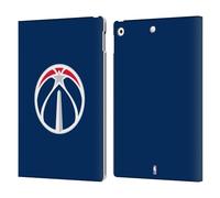 Head Case Designs Officially Licensed NBA Navy Blue Washington Wizards Logo Leather Wallet Case Compatible With Apple iPad 10.2 2019/2020/2021