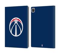 Head Case Designs Officially Licensed NBA Navy Blue Washington Wizards Logo Leather Wallet Case Compatible With Apple iPad Pro 12.9 2020/2021/2022
