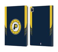 Head Case Designs Officially Licensed NBA Navy Design Indiana Pacers Logo Leather Wallet Case Compatible With Apple iPad Pro 12.9 2020/2021/2022