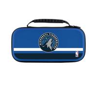 Head Case Designs Officially Licensed NBA Navy Design Stripes Minnesota Timberwolves Logo Blue Hard Storage Travel Carry Case Compatible With Nintendo Switch 2