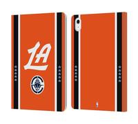 Head Case Designs Officially Licensed NBA Orange Design Los Angeles Clippers Logo Leather Wallet Case Compatible With Apple iPad Air 11 2020/2022/2024/2025