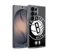 Head Case Designs Officially Licensed NBA Oversized Brooklyn Nets Logo Gel Case [Military Grade Protection] Compatible with Samsung Galaxy S26 Ultra and Compatible with MagSafe