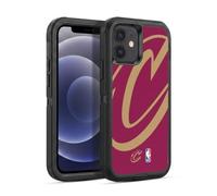 Head Case Designs Officially Licensed NBA Oversized Cleveland Cavaliers Logo Ultra-Armoured Shockproof Case [Military Grade Protection] Compatible With Apple iPhone 12 / iPhone 12 Pro