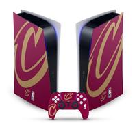 Head Case Designs Officially Licensed NBA Oversized Cleveland Cavaliers Logo Vinyl Faceplate Gaming Skin Decal Compatible With Sony PlayStation 5 PS5 Digital Edition Console and DualSense Controller