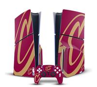 Head Case Designs Officially Licensed NBA Oversized Cleveland Cavaliers Logo Vinyl Sticker Gaming Skin Decal Compatible With Sony PlayStation 5 PS5 Slim Disc Edition Console & DualSense Controller