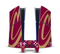 Head Case Designs Officially Licensed NBA Oversized Cleveland Cavaliers Logo Vinyl Sticker Gaming Skin Decal Compatible With Sony PlayStation 5 PS5 Slim Digital Edition Console & DualSense Controller