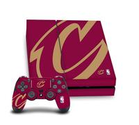 Head Case Designs Officially Licensed NBA Oversized Cleveland Cavaliers Logo Vinyl Sticker Gaming Skin Decal Cover Compatible With Sony PlayStation 4 PS4 Console and DualShock 4 Controller Bundle