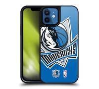 Head Case Designs Officially Licensed NBA Oversized Dallas Mavericks Logo Gel Armour Case [Military Grade Protection] Compatible With Apple iPhone 12 / iPhone 12 Pro
