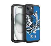 Head Case Designs Officially Licensed NBA Oversized Dallas Mavericks Logo Ultra-Armoured Shockproof Case [Military Grade Protection] Compatible With Apple iPhone 15