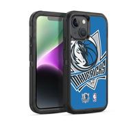 Head Case Designs Officially Licensed NBA Oversized Dallas Mavericks Logo Ultra-Armoured Shockproof Case [Military Grade Protection] Compatible With Apple iPhone 14