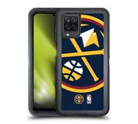 Head Case Designs Officially Licensed NBA Oversized Denver Nuggets Logo Ultra-Armoured Shockproof Case [Military Grade Protection] Compatible With Samsung Galaxy A12 (2020)