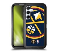 Head Case Designs Officially Licensed NBA Oversized Denver Nuggets Logo Ultra-Armoured Shockproof Case [Military Grade Protection] Compatible With Samsung Galaxy A55 5G