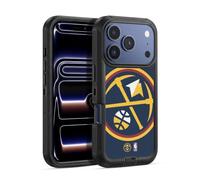 Head Case Designs Officially Licensed NBA Oversized Denver Nuggets Logo Ultra-Armoured Shockproof Case [Military Grade Protection] Compatible With Apple iPhone 17 Pro Max